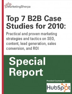 Top B2B Case Studies 2010 MarketingSherpa