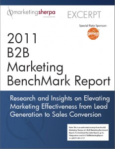 MarketingSherpa 2011 B2B Marketing Benchmark Report