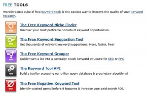 WordStream Keyword Tools