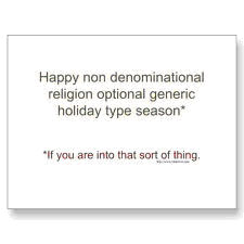 Is it Christmas or "the holdiays"?