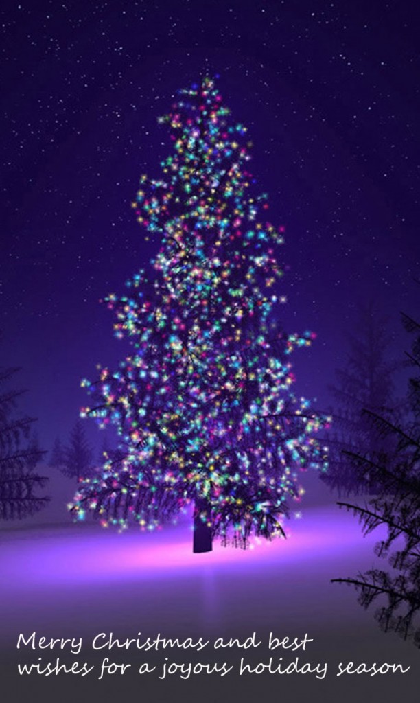 Christams tree purple