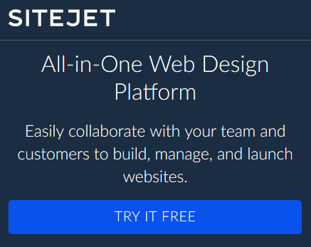 All in one website design and development platform - Sitejet
