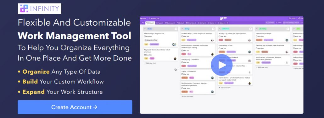 Flexible And Customizable Work Management Tool To Help You Organize Everything