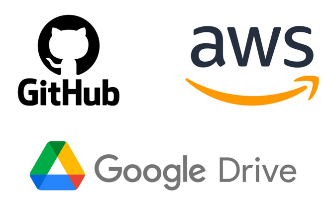 Technologies for remote work - GitHub, AWS, Google Drive