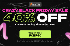 FlexClip video editing Black Friday sale