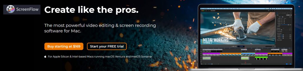 The most powerful video editing and screen recording software for the Mac