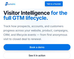 Most analytics tools show you isolated page views. Lumitra stitches anonymous and known sessions into a single visitor timeline.