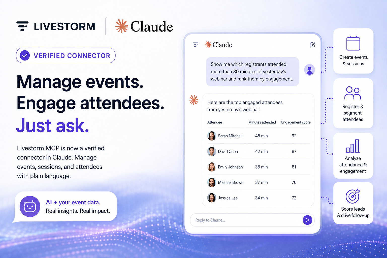 Livestorm MCP is live in Claude's connector directory as a verified connector.